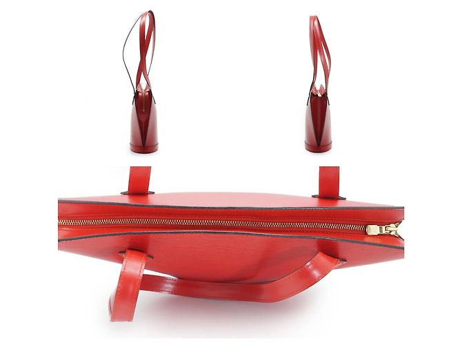 Louis Vuitton Vintage rote Epi Leder Saint Jacques PM Schultertasche - Ansicht 6