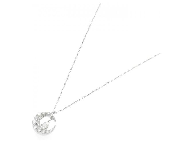 Autre Marque Collana in platino e diamanti Argento - vista 2