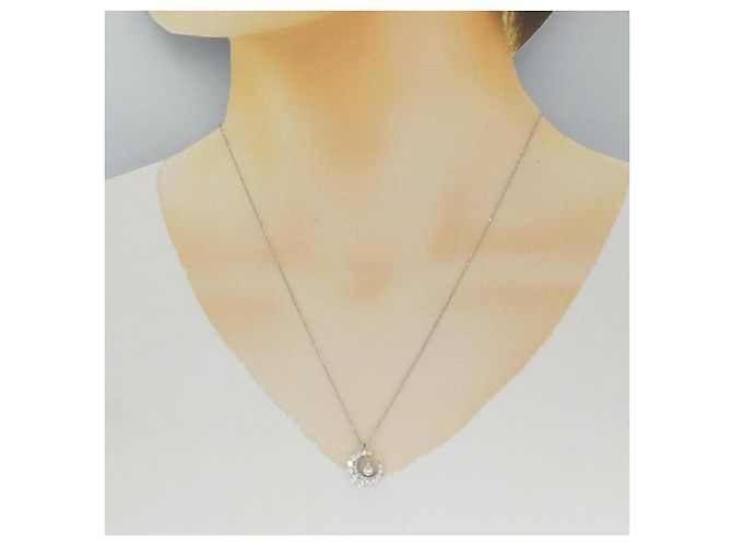 Autre Marque Collana in platino e diamanti Argento - vista 6