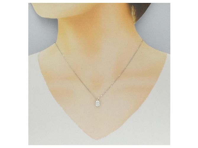 Autre Marque Collana di Diamanti PT900 PT850 Argento - vista 6