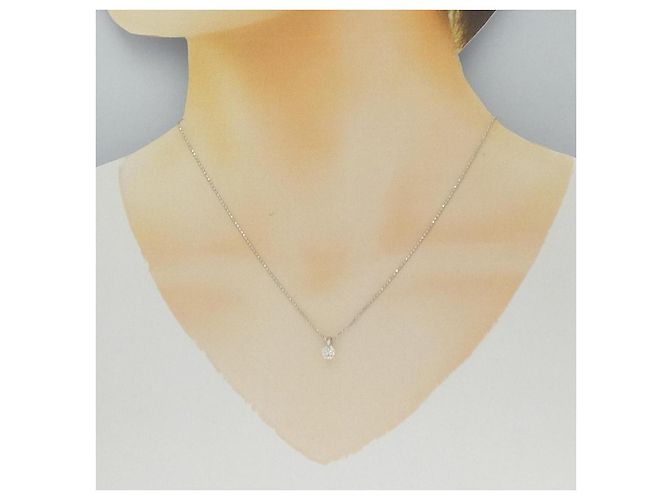 Autre Marque Collana di Diamanti PT900 PT850 Argento - vista 6