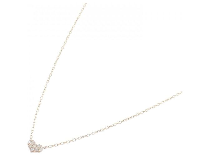 Autre Marque Collana in oro rosa K10 e diamanti - vista 2