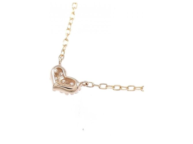 Autre Marque Collana in oro rosa K10 e diamanti - vista 4