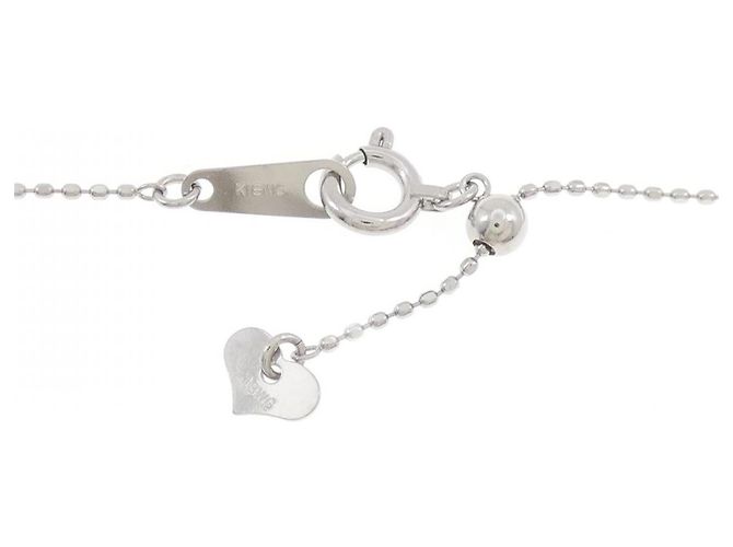 Autre Marque Collana in oro bianco Au750 con zaffiro e diamante Argento - vista 5