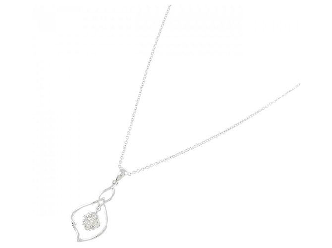 Autre Marque Collana in oro bianco Au750 e diamanti Argento - vista 2