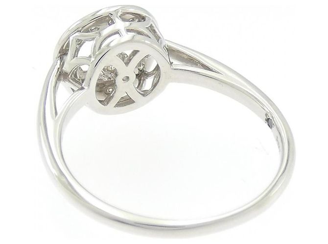 Autre Marque Pt900 Platin Diamantring Silber - Ansicht 3