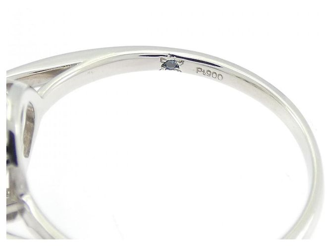 Autre Marque Pt900 Platin Diamantring Silber - Ansicht 4