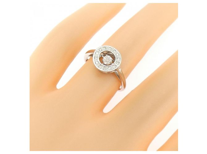 Autre Marque Pt900 Platin Diamantring Silber - Ansicht 5