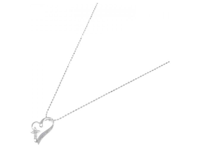 Autre Marque Collana in oro bianco 10K e diamanti Argento - vista 2