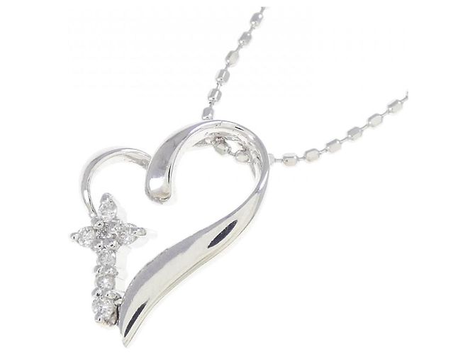 Autre Marque Collana in oro bianco 10K e diamanti Argento - vista 3