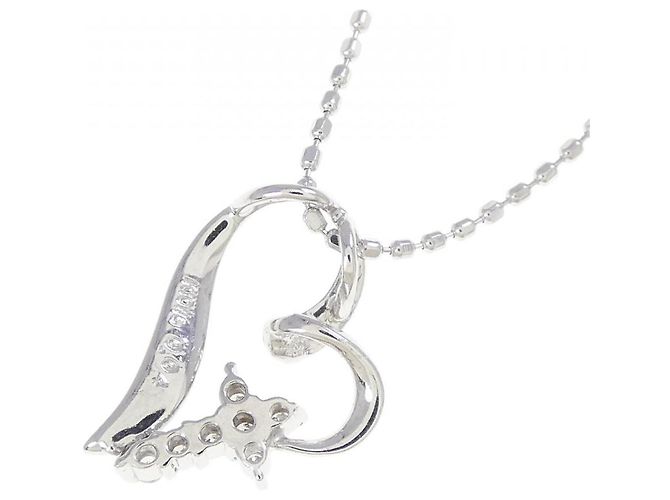 Autre Marque Collana in oro bianco 10K e diamanti Argento - vista 4
