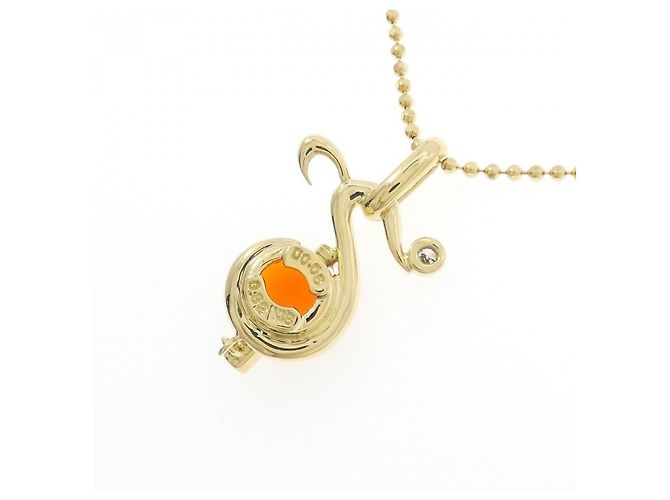 Autre Marque Collana in oro Au750 con opale e diamante D'oro - vista 4