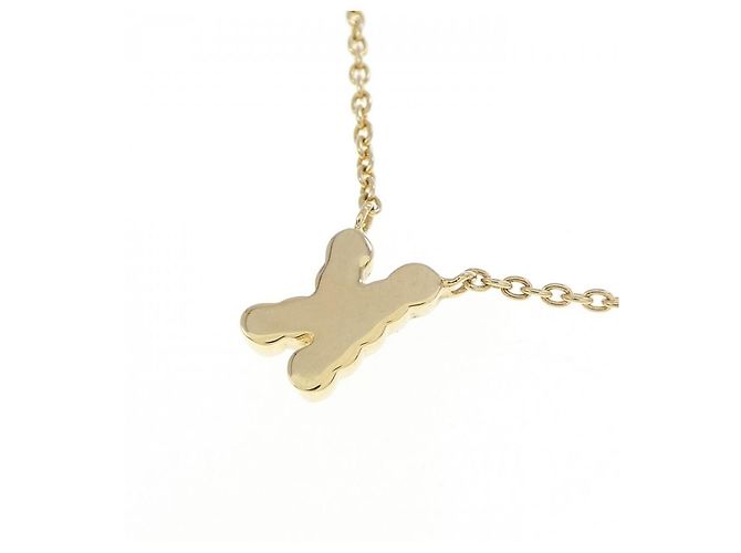 Autre Marque Au750 Diamant Initial K Halskette Golden - Ansicht 4