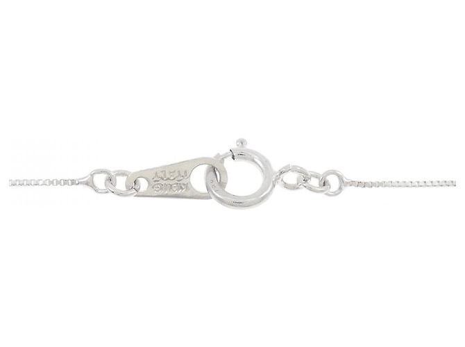 Autre Marque Collana in oro bianco Au750 e topazio blu - vista 5