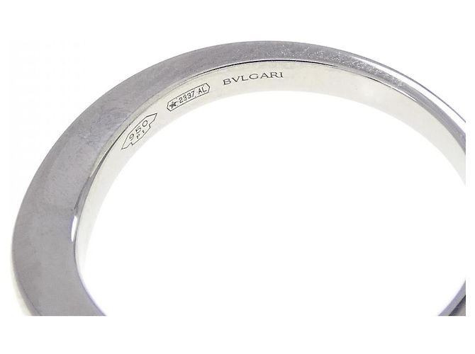 Bulgari Bvlgari Fedy Platin Diamantring Größe 7.5 Silber - Ansicht 4