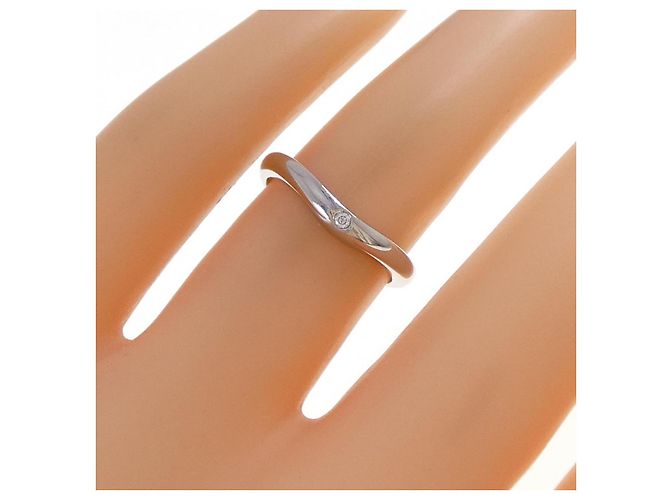 Bulgari Bvlgari Fedy Platin Diamantring Größe 7.5 Silber - Ansicht 5
