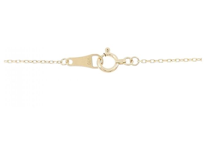 Autre Marque Collana agete in oro giallo K10 con turchese e diamante Blu - vista 5