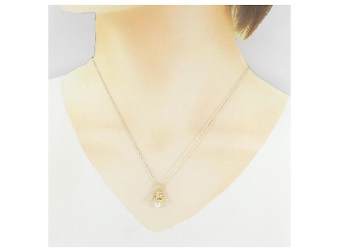Collana Mikimoto Akoya Pearl Au750 D'oro - vista 5