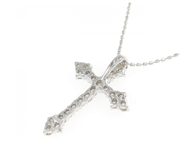Autre Marque Collana a Croce con Diamanti Au750 Argento - vista 4