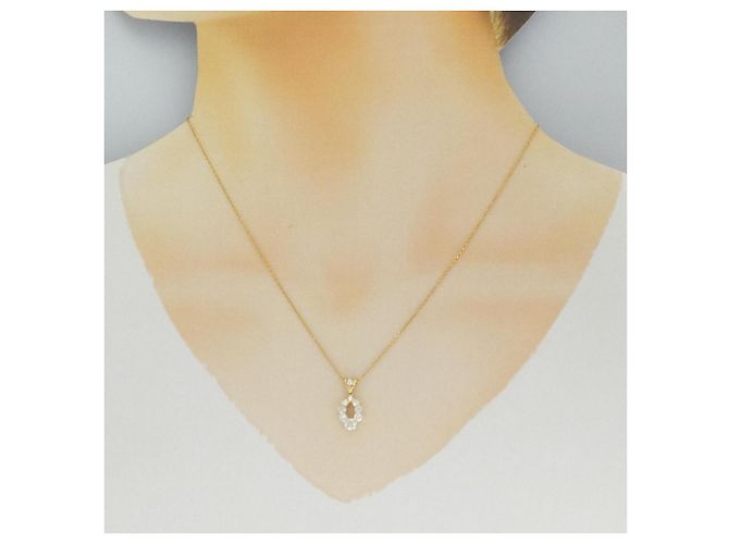 Autre Marque Collana con Diamanti Au750 D'oro - vista 6