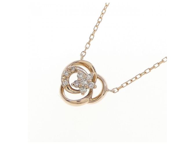 Autre Marque Collana Moon Star in Oro Rosa Au750 e Diamanti - vista 3