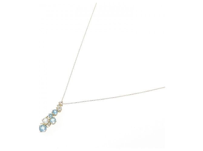 Autre Marque Collana con Diamante e Topazio Au750 D'oro - vista 2