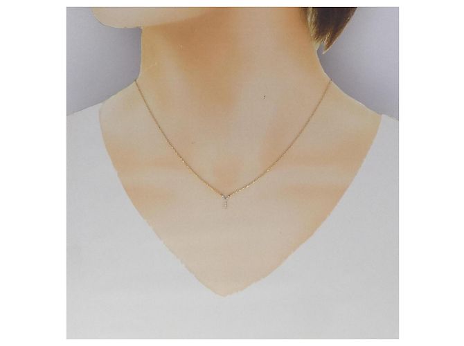 Autre Marque Au750 Diamant-Initialen-Y-Halskette Golden - Ansicht 6