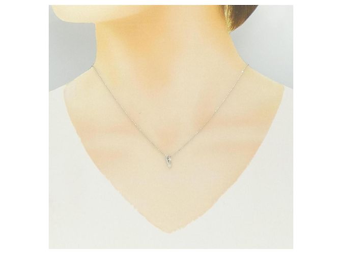 Autre Marque Collana di Diamanti PT900 PT850 Argento - vista 6