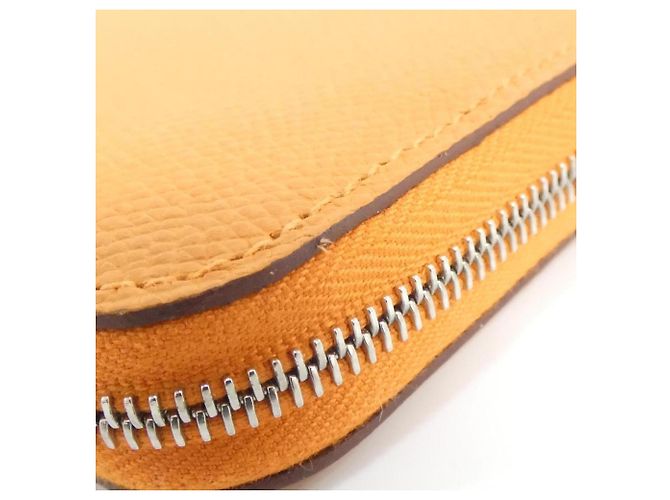 Silk In Hermès Hermes MORS & CO Cartera compacta de seda Naranja - vista 3