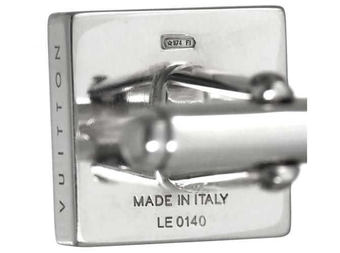 Louis Vuitton Gemelli Cavalier Cufflinks (Silver) LV Argento - vista 6