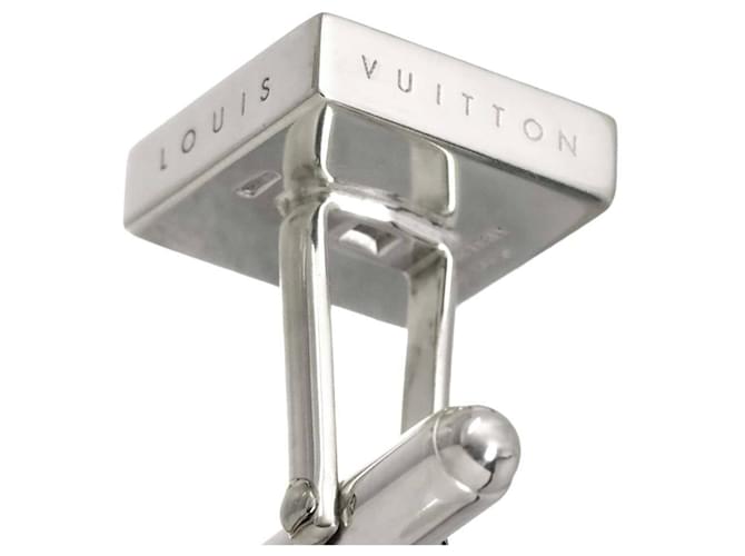 Louis Vuitton Gemelli Cavalier Cufflinks (Silver) LV Argento - vista 7