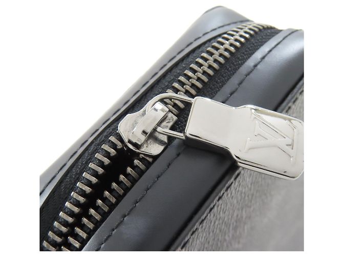Clutch Louis Vuitton Zippy XL Monogram Eclipse da uomo LOUIS VUITTON Nero - vista 12