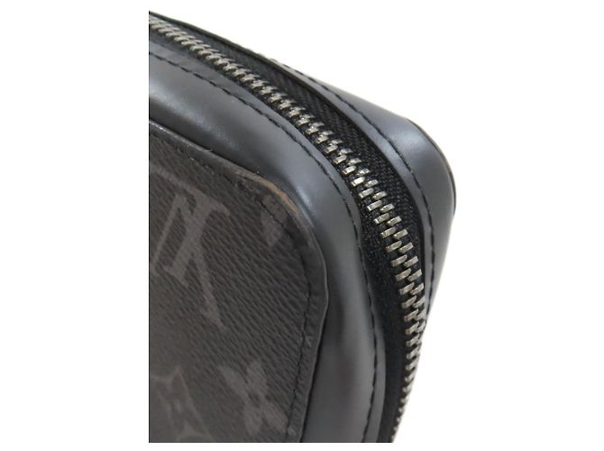 Clutch Louis Vuitton Zippy XL Monogram Eclipse da uomo LOUIS VUITTON Nero - vista 15