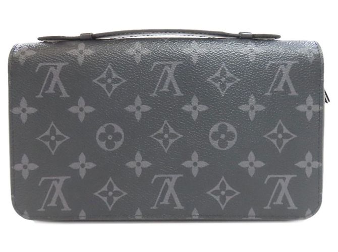 Clutch Louis Vuitton Zippy XL Monogram Eclipse da uomo LOUIS VUITTON Nero - vista 2