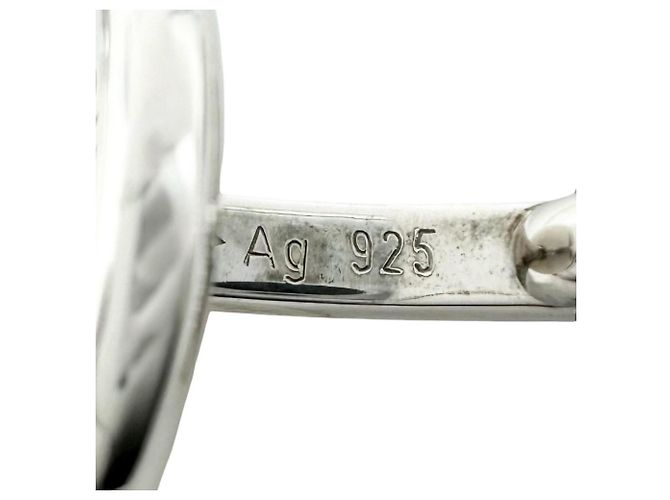 Hermès HERMES Hermes Sellier Gemelli tondi, Argento, Peso ., Uomo, con Custodia - vista 7