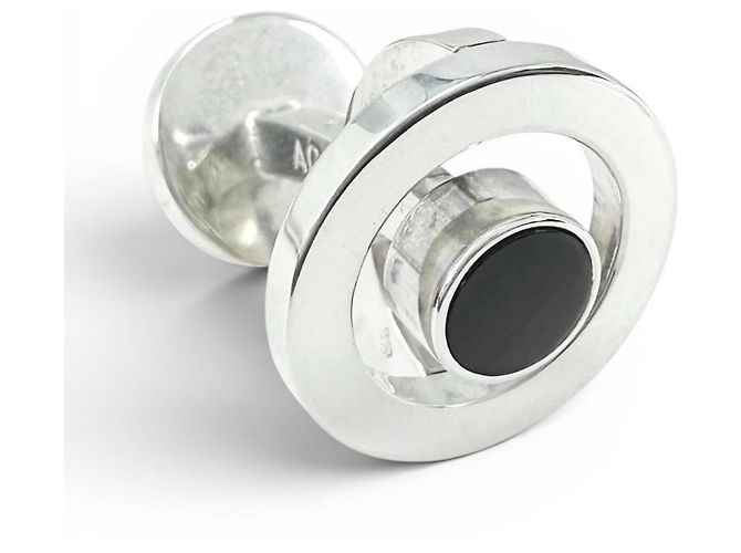 Hermès Gemelli HERMES Shell Round, Argento, Peso ., Uomo, con Scatola - vista 5