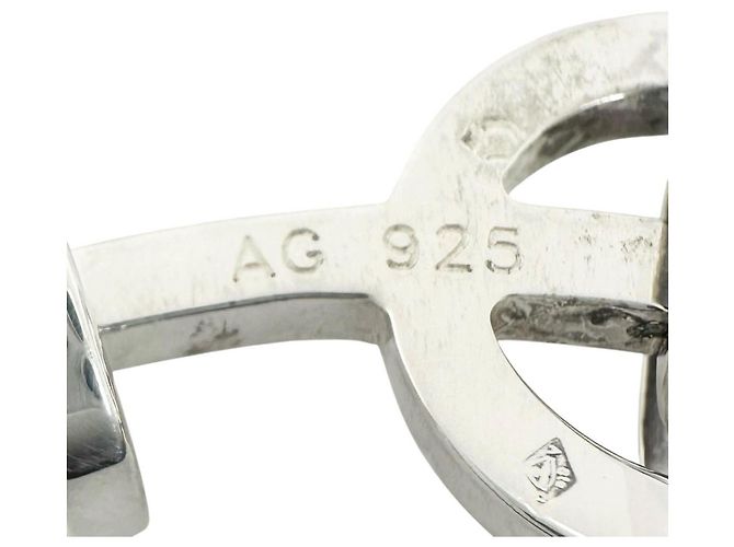 Hermès Gemelli HERMES Shell Round, Argento, Peso ., Uomo, con Scatola - vista 7