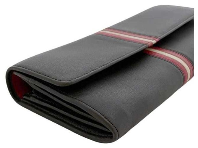 Cartera larga plegable Bally, marrón, cuero. - vista 10