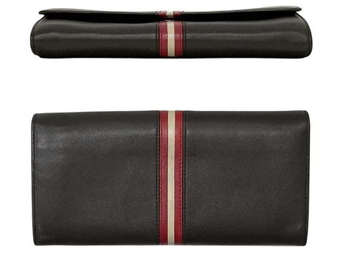 Cartera larga plegable Bally, marrón, cuero. - vista 3