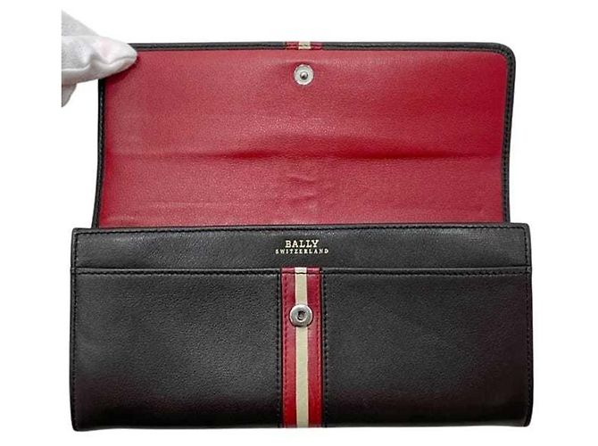 Cartera larga plegable Bally, marrón, cuero. - vista 4