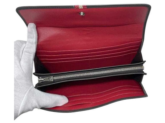 Cartera larga plegable Bally, marrón, cuero. - vista 5