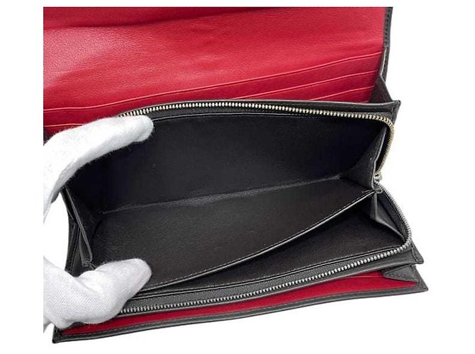 Cartera larga plegable Bally, marrón, cuero. - vista 6