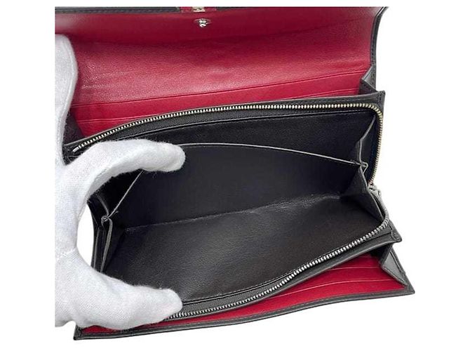 Cartera larga plegable Bally, marrón, cuero. - vista 7
