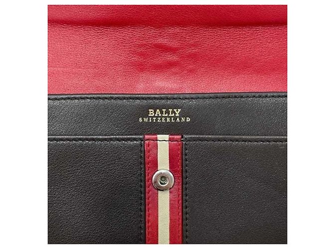 Cartera larga plegable Bally, marrón, cuero. - vista 8