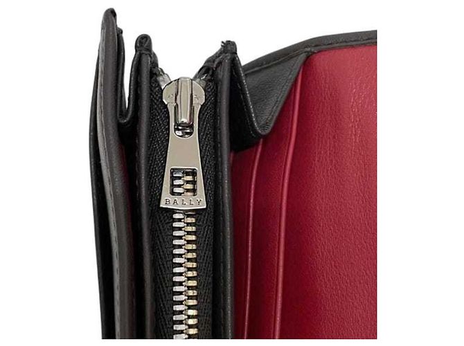 Cartera larga plegable Bally, marrón, cuero. - vista 9