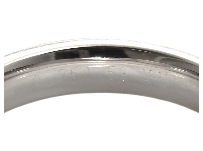 Hermès Anello Alliance Kelly Hermes #, Oro Bianco () - vista 4