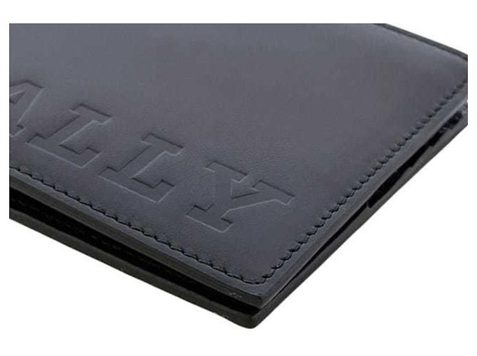 Cartera plegable Bally, cuero negro. - vista 10