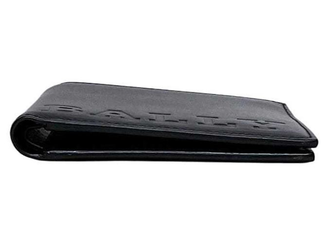 Cartera plegable Bally, cuero negro. - vista 3