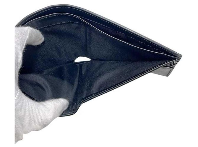 Cartera plegable Bally, cuero negro. - vista 7