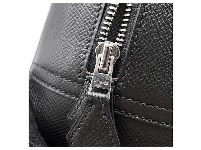 Hermès Borsa Plume Hermes, pelle Epsom nera, timbro J. HERMES nero. HERMES. - vista 10